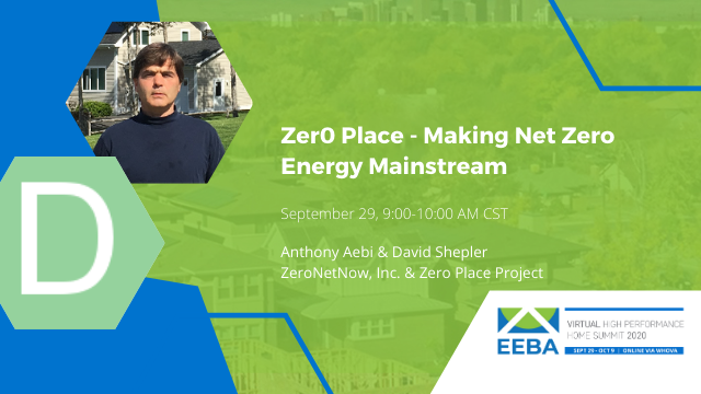 Zer0 Place - Making Net Zero Energy Mainstream