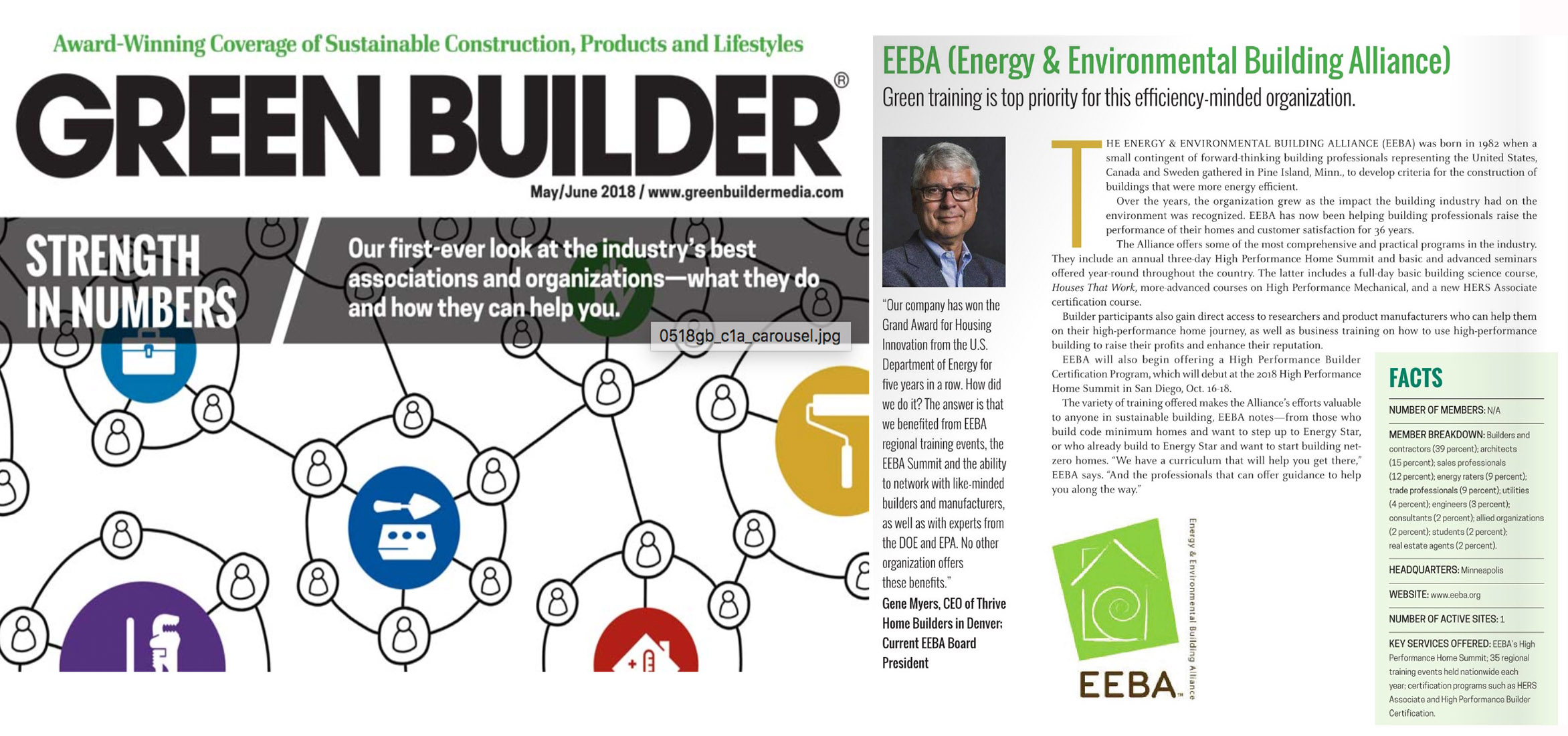 EEBA Named a Leading Industry Association